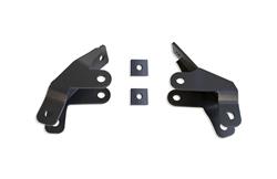 Shock Extenders, Rear, 4-7 in. Lowered Vehicles, Steel, Gray Powdercoated, Chevy, GMC, Pair