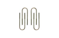 U-Bolts, Steel, Zinc Plated, 9/16 in. Diameter, 13.000 in. Length, 3.310 in. I.D. Width, Round-Style, Set of 4