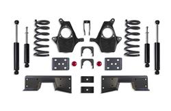 Suspension Lowering Kit, Front Coil Spring and Spindle, Rear Flip Kit, 4 in. Front Drop, 6 in. Rear Drop, Chevy, GMC, Kit