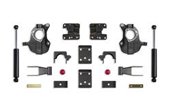 Suspension Lowering Kit, Front Spindle, Rear Flip Kit, 2 in. Front Drop, 3-4 in. Rear Drop, Chevy, GMC, Kit