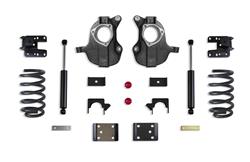 Suspension Lowering Kit, Front Coil Spring and Spindle, Rear Flip Kit, 3 in. Front Drop, 5-6 in. Rear Drop, Chevy, GMC, Kit