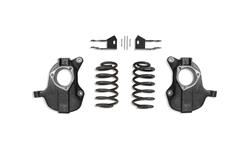 Suspension Lowering Kit, Front Spindle, Rear Coil Spring, 2 in. Front Drop, 3 in. Rear Drop, Chevy, GMC, Kit