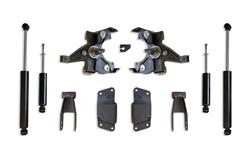 Suspension Lowering Kit, Front Spindle, Rear Shackle/Hanger, 2 in. Front Drop, 4 in. Rear Drop, Chevy, Kit