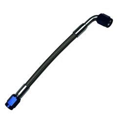 Nitrous Hose, Stainless Steel, Black, 12 in., Each