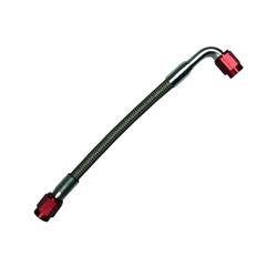Hose, Braided Stainless Steel, -3 AN Female End, Red, -3 AN Female End, Red, 24 in. Length, Each