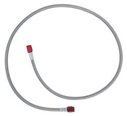 Hose, Braided Stainless Steel, -3 AN Female End, Red, -3 AN Female End, Red, 36 in. Length, Each