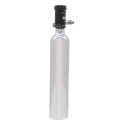 Nitrous Bottle; Nitrous Mini-Bottle; 7 oz. 2 in. Dia.; 11.36 in. Tall; w/Motorcycle Valve