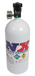 Nitrous Bottle, 10 lbs., Aluminum, White, Each
