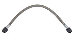 Hose, Braided Stainless Steel, -4 AN Female End, Black, -4 AN Female End, Black, 12 in. Length, Each