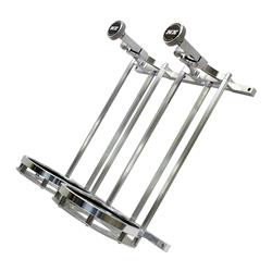 Nitrous Oxide Bottle Bracket, Stand up Dual Billet Bottle Bracket for 15lb Bottle (Flat Mount)