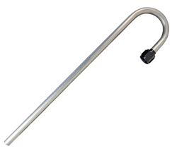 Nitrous Oxide Blow-Down Tube, -8 AN, Female Threads, Aluminum, Natural Finish, Kit