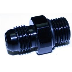 Adapter, Nitrous Bottle, Aluminum, Black Anodized, Male -6 AN O-Ring to Male -6 AN, Each