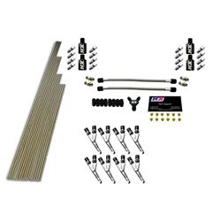 Nitrous Plumbing Kit, V8, SSV/STD, Plumb Kit w/o Solenoids w/ 300 HP Jets w/ All Necessary Hardware