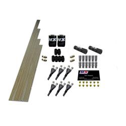 Nitrous Plumbing Kit, V6, Shark/Piranha, Plumb Kit w/ 2 Solenoids w/ 150 HP Jets w/ All Necessary Hardware