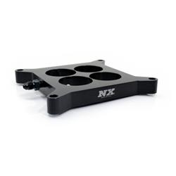 Water/Methanol System Replacement Parts, Carburetor Plate, Holley 4150 Flange, Billet Aluminum, Black Anodized, Each