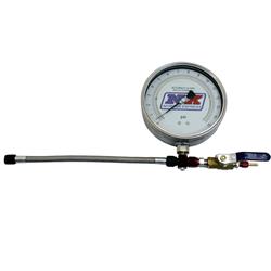 Gauge, Fuel Pressure, Master Flo-Check Pro, 0-16 psi, 6 in., Mechanical, Kit
