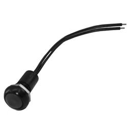 PROFESSIONAL MOMENTARY PUSH BUTTON, BLACK