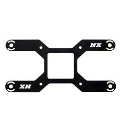 Nitrous Oxide Solenoid Mounting Brackets, Carburetor Flange Mounting Style, Aluminum, Black Anodized, 4150, 4150 HP, Each