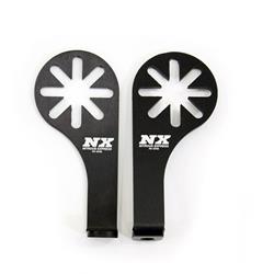 Fuel/Nitrous Solenoid Bracket, Intake Manifold Mounting Style, Aluminum, Black Anodized, Ford, Coyote, Boss Intake, Pair