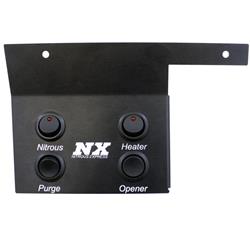 Switch Panel, NX Accessory Power, Dash Mount, Aluminum, Black, 4 Switches, Pontiac, Each