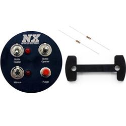 Switch Panel, Gauge Pod Mount, Aluminum, Black, 4 Switches, Each