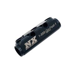 Fuel Distribution Blocks, Fuel Logs, Billet Aluminum, Black, Two -12 AN Female O-Ring Threads Inlet, Three -8 AN Female O-Ring Threads Outlet, Each