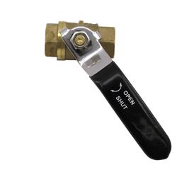 Shut Off Valve, Fuel, 1/4 NPT Female, Brass Body w/Stainless Ball, 300 lbs. Max psi, Each