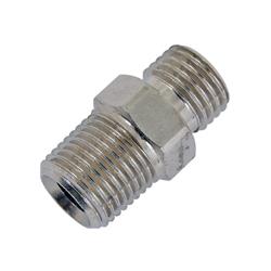 Fitting, Adapter, AN to NPT, Straight, Brass, Nickel Plated, -3 AN, 1/8 in. NPT, Each