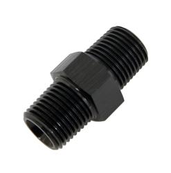 Fitting, Coupler, Union, NPT to NPT, Straight, Aluminum, Black, 1/8 in. NPT, 1/8 in. NPT, Each
