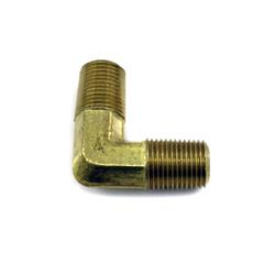 Fitting, Coupler, Union, NPT to NPT, 90 Degree, Brass, Nickel Plated, 1/8 in. NPT, 1/8 in. NPT, Each