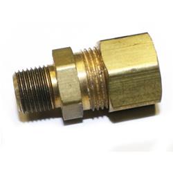 Adapter Fitting; Pipe Fitting; Male To Compression Straight; 1/8 NPT x 3/8