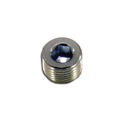Fitting, Internal Allen Head Pipe Plug, 1/8 in. NPT, Steel, Nickel Plated, Each