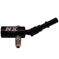 Nitrous Oxide Fuel Line Adapter Kit 3/8-10MM LATE MODEL BILLET FUEL LINE ADAPTER, 45 DEGREE