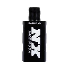 Nitrous Distribution Block, Black, One 1/8 in. NPT, Male Inlet, Four 5/16-24 in., Female Outlets, 1/8 in. NPT Gauge Port, Each