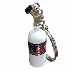 Keychain, Nitrous Express, Miniature Nitrous Bottle with NX Logo, Each
