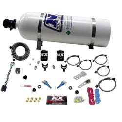 Nitrous System, 15 lb Bottle, Ford Gemini Twin Kit, Dual Nozzle, 100-300 HP, Kit