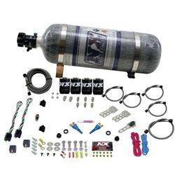 Nitrous System, 12 lb Bottle, Dodge EFI, Dual Stage, 50-75-150 HP X 2, Kit