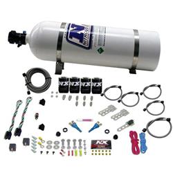 Nitrous System, 15 lb Bottle, Dodge EFI, Dual Stage, 50-75-150 HP X 2, Kit