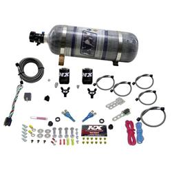 Nitrous System, 12 lb Bottle, Sport Compact Kit, Dual Nozzle, 35-50-75 HP, Kit