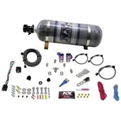 Nitrous Oxide System, Sub-C, EFI Single Nozzle, Wet, 12 lb. Bottle, 4-Cylinder, Universal, Kit