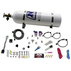 Nitrous Oxide System, Sub-C, EFI Single Nozzle, Wet, 15 lb. Bottle, 4-Cylinder, Universal, Kit