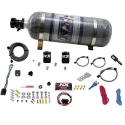 Nitrous System, 12 lb Bottle, Hemi/SRT8 Kit, Single Nozzle, Fly-By-Wire, 35-150 HP, Kit