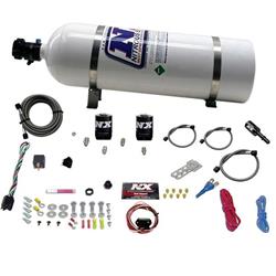 Nitrous System, 15 lb Bottle, Hemi/SRT8 Kit, Single Nozzle, Fly-By-Wire, 35-150 HP, Kit