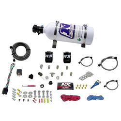 Nitrous Oxide System, EFI Single Nozzle, Wet, 250 hp, 5 lb. Bottle, White, Sport Compact, Kit