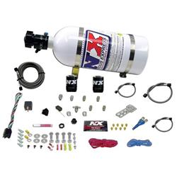 Nitrous Oxide System, EFI Single Nozzle, Wet, 150 hp, 10 lb. Bottle, White, Sport Compact, Kit