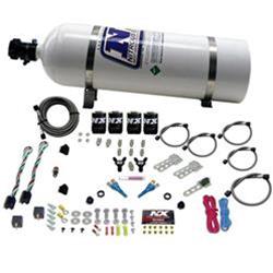 Nitrous System, 15 lb Bottle, Sport Compact, EFI, Dual Stage kit, 35-75 HP X 2, Kit
