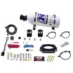 Nitrous Oxide System, 4-Bolt Throttle Body, 102mm Plate, Wet, +400 hp, 5 lb. Bottle, Chevy, LS, Kit