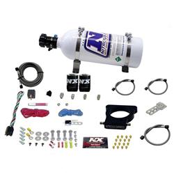 Nitrous Oxide System, 3-Bolt Throttle Body, Wet, +350 hp, 5 lb. Bottle, GM, LS, Kit