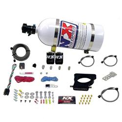 Nitrous Oxide System, 3-Bolt Throttle Body, Wet, +350 hp, 10 lb. Bottle, GM, LS, Kit
