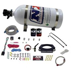Nitrous Oxide System, Wet, Throttle Body Spacer Plate, 10 lb. Bottle, Cadillac, Chevy, GMC, 6.2L, Kit